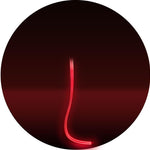 Ruby Red LED Collar + LED Leash Set