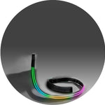 Ultimate Dual Rainbow LED Collar + LED Leash Set