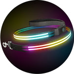 Ultimate Dual Rainbow K9 Karma Light Up LED Dog Leash